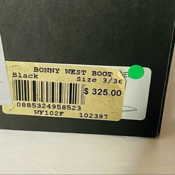 All Saints Bonny West Black Suede Fringed Booties Boots Size 5 / 36 - Picture 8 of 10